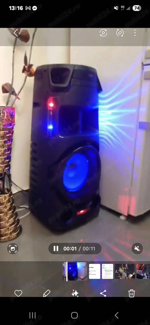 Boxa karaoke cu microfon  