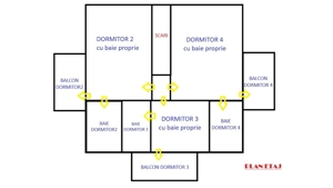 Ruscova-Casa cu 4dormitoare cu baie proprie, complet mobilata 2024 - imagine 3