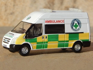 Macheta Ford Transit III facelift 2006 Oxford ambulanta montana 1:76 - imagine 3