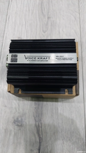 Mini Amplificator de voce Kraft VK 237,12 V,400 w,4 ohm,RCA,2 canale ,Nou! - imagine 2