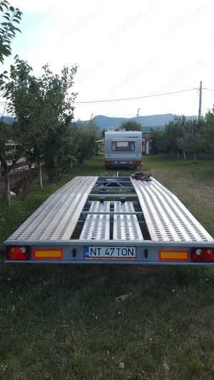 Vând platforma auto nouă 5m-2,1m.3,5t.troliu manual, chingi.5000e