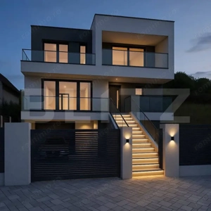 Casa individuala, 280mp, 500 teren, garaj dublu, terasa circulabila, Chinteni!