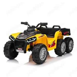 ATV electric cu bena, Kinderauto FarmQuad 6x6 12V 14AH  - imagine 4