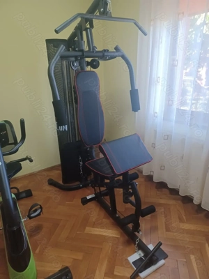 HOMCOM statie fitness pentru antrenament acasa, negru
