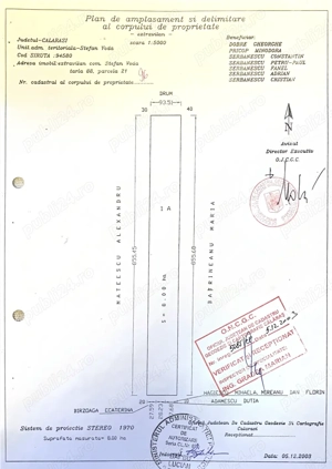 Proprietar - vând teren extravilan arabil 8 ha - Călărași - Ștefan Vodă