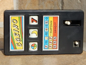 Pocket game mecanic joc Casino fabricat URSS 1982 12 x 6.5 x 1.8 cm