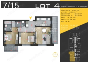 3 Camere Direct Dezvoltator Incalzire in Pardoseala - imagine 5