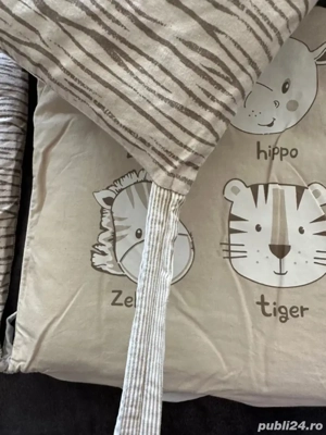 Protectie laterala. Aparatoare pentru patut 120x60. Perne - 10 bucăți - imagine 4