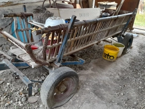 Căruță cu roți de gumă faitog.