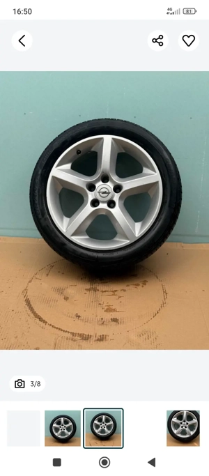 Vând 4 Jante Opel Astra Pe 17 Preț 800 lei Preț fix  - imagine 2