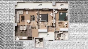 Apartament de vanzare cu 3 camere 2 bai si 2 balcoane in Sibiu - imagine 12