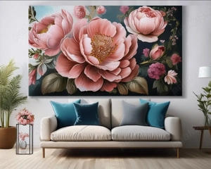 Tablouri Canvas Flori abstracte sau personalizate cu poza ta dim. de la  20 20 cm până la 100 150 cm - imagine 3