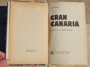 Gran Canaria (Grand Canary) (roman) A J Cronin ed Medicala 1974 - imagine 3