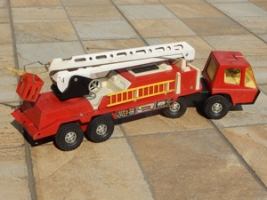 Jucarie autospeciala masina pompieri Bronco Gozan Spania veche tabla - imagine 4