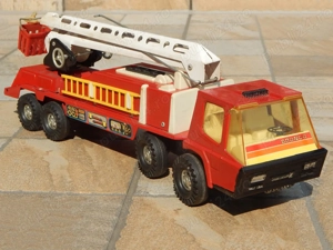 Jucarie autospeciala masina pompieri Bronco Gozan Spania veche tabla - imagine 3