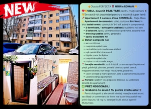 Proprietar VAND Apartament 3 CAMERE decomandat, CENTRAL, utilat, zona PIATA MARE, Tel,0786115041 - imagine 2