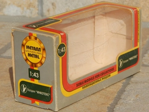 Ambalaj cutie pentru macheta 1:43 Mossar Rusia