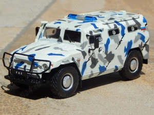 Macheta auto vehicul blindat interventie GAZ 233036 Tigr SPM-2 1:43