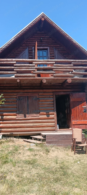 Casa din lemn rotund tratat 60mp pentru relocare  - imagine 7