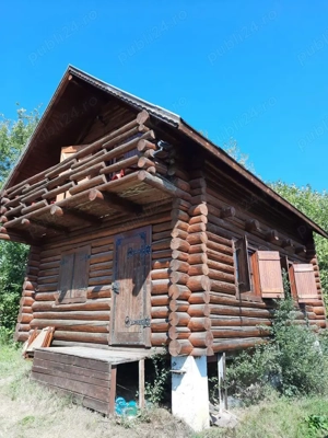 Casa din lemn rotund tratat 60mp pentru relocare  - imagine 2