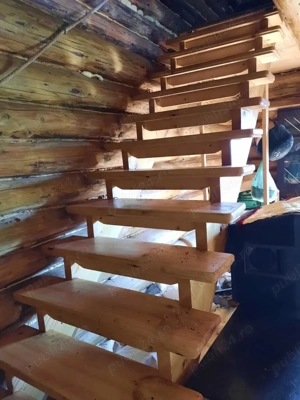 Casa din lemn rotund tratat 60mp pentru relocare  - imagine 5