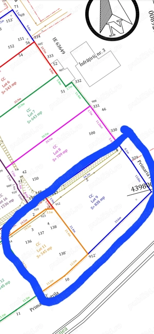 Teren intravilan parcele