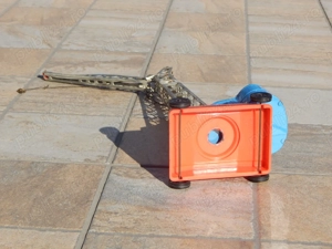 Jucarie macara constructii Tippco Germania de Vest din tabla - imagine 4