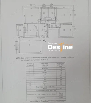 Apartament 4 camere decomandat 80mp 2 băi + balcon de renovat parter Rond Vechi - imagine 17