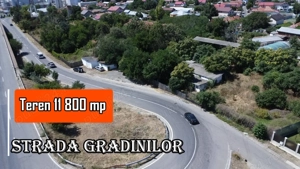 Teren intravilan construibil in suprafata de  11 800 mp, cu deschidere 185 ml.