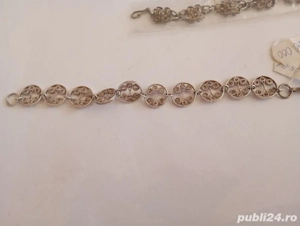 bratara argint inflorata - imagine 4