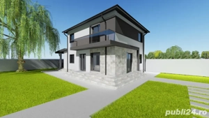 Casa "la rosu" in spate la Metro