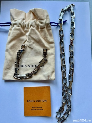 Louis Vuitton set lant si bratara  - imagine 5
