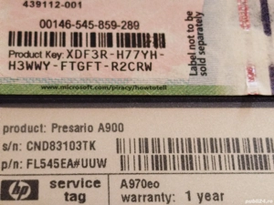 Laptop Compaq Presario A900 - imagine 3