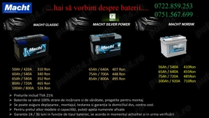 Super oferte pentru baterii MACHT pentru toate tipurile de autoturisme