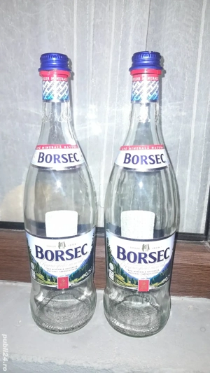 sticle de borsec 0.75 l ptr imbuteliat vin tuica etc