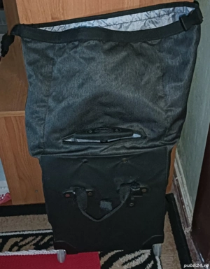 Geantă voiaj sau cumpărături cu  role - imagine 5