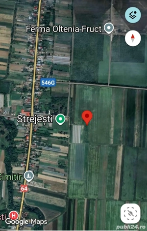 Proprietar vand teren extravilan Strejesti de jos,jud Olt,2 parcele,11.800m2