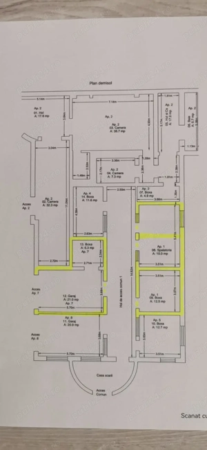 Apartament 2 camere cu terasa 55 mp negociabil  - imagine 3