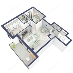 Apartament 3 camere 2 bai ETAJ 1 boxa la subsol Turnisor - imagine 7