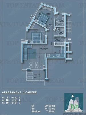 Apartament 3 camere in bloc nou, adiacent metrou Obor - imagine 5