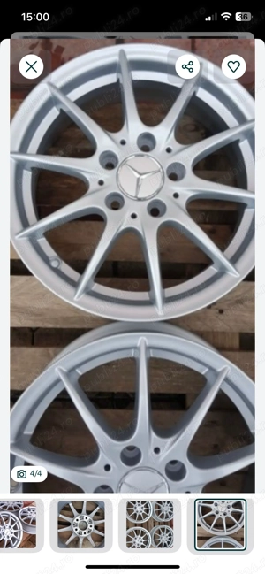 Jante mercedes cu anvelope noi - imagine 4