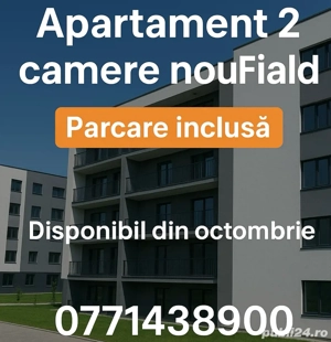 2 camere mobilat complet   bloc nou Fiald   loc parcare inclus