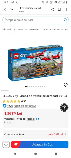Legi City 60103 avioane, aeroport