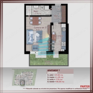 Garsoniera cu Gradina 8 Mp,Imobil Stil Boutique, Titan -Pallady,Metrou - imagine 7