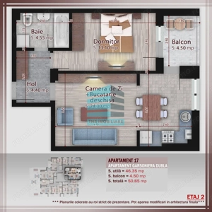 Apartament 2 Camere Studio, Incalzire Pardoseala,Titan-Pallady,Metrou