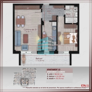 2 CAM- Titan-Pallady-Teclu Metrou-70mp-Terasa-Incalzire Pardoseala