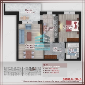 2 Camere Generoase cu Terasa,Pallady- Metrou Nicolae Teclu - imagine 6