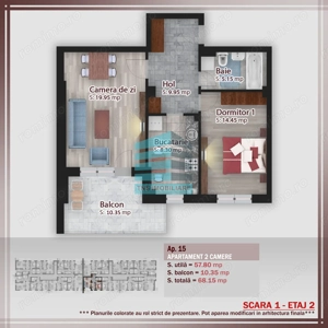 2 Camere Generoase cu Terasa,Pallady- Metrou Nicolae Teclu