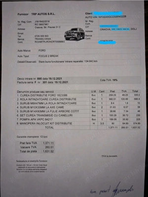 FORD FOCUS break, 1.6 benzina - 100 cp, an fabricatie 2008. Pret: 3350 euro negociabil - imagine 10