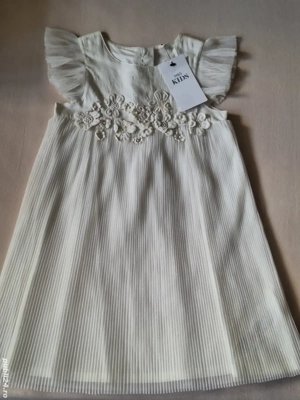 Marks&Spencer-Rochie de ocazii-cu broderie-pietricele-voal-pentru fete-(4-5ANI)-India-NOUA!